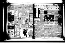 on line newspaper archives of ocean city