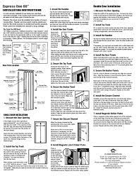 installation instructions for folding doors