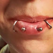 horizontal lip piercing 30 ideas