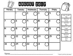 2017 2018 Behavior Calendar And Behavior Chart By Dive Into