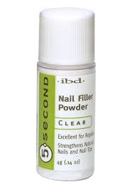 ibd 5 second nail filler powder clear