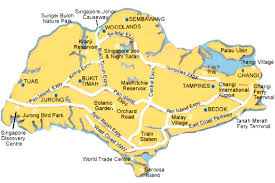 singapore map map of singapore