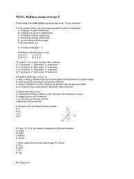Chemia Nowej Ery 7 Sprawdzian Dział 1 - 01 Budowa Atomu (Test I) | PDF