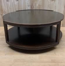 Two Tier Round Wood Coffee Table