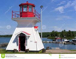 Ray Of Light Lighthouse St Joseph Island Ontario Stock