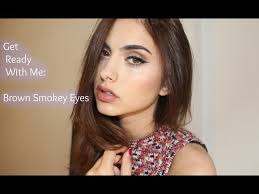 makeup tutorial brown smokey eyes