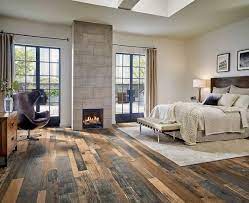 rustic farmhouse bedroom dark tile