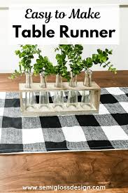 how to make a table runner the easy