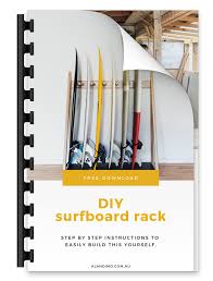 Make a raised plate shelf & maximize cabinet space. Diy Surfboard Rack Free Downloadable Plans Al Imo Handmade Diy Surfboard Rack Free Downloadable Plans