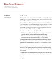 bookkeeper cover letter exles