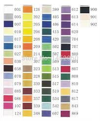 14 Right Janome Color Chart