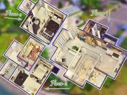 3 Floor Modern House The Sims 4 Catalog