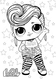 Boy lol doll coloring pages. Lol Surprise Bhaddie Boy Coloring Pages