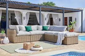 rattan patio furniture sofa set garden