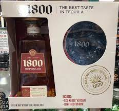 1800 reposado tequila gift set with
