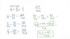 Adding Rational Expressions With