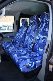 Blue Camo 9 Seater Seat Covers For Vw