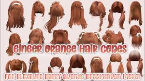 ginger orange hair codes for berry