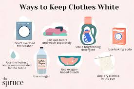 how to wash and care for white clothes