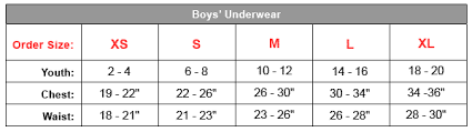 Boys Hanes Underwear Size Chart Prosvsgijoes Org