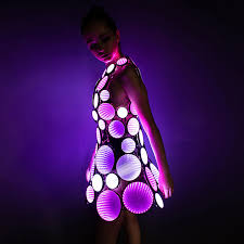 light up infinity dress for party goers