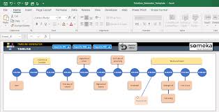 excel timeline template project