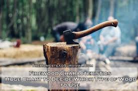 Firewood Characteristics Huge Chart To Decide Which Type