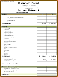 Free Financial Statement Template Free Income Statement