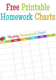 Free Printable Classroom Homework Chart Up Graduation Speech