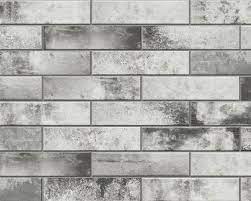 Brick Effect Wall Tiles Grey Prudhoe
