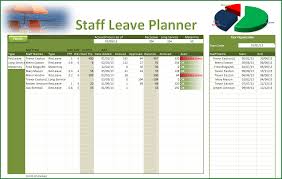 Employee Vacation Planner Template Excel Task List Templates