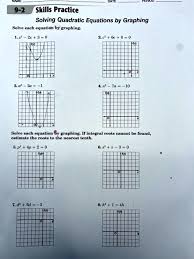9 2 Skills Practice Solving Quadratic