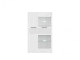 Compact Glass Display Storage Cabinet