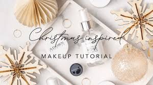christmas inspired makeup tutorial