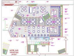 bar and restaurant interior floor plan