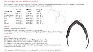 Horse Harness View Size Guide