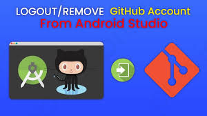 logout github account in android studio