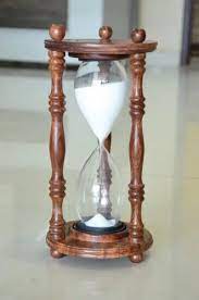 30 Minutes Antique Rose Wood Hourglass