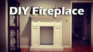 diy faux fireplace with storage