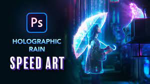 In fact, i've done exactly that… Creating Holographic Rain In Photoshop Nft Speed Art Youtube