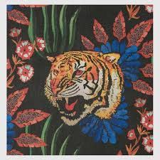 tiger leaf print wallpaper in tiger