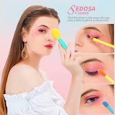 docolor makeup brushes 15 pcs colourful