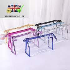 travel cosmetic make up bag clear