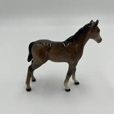 brown horse figurine gloss finish