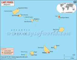 Airports In Cape Verde Cape Verde Airports Map