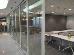 china movable glass wall for office