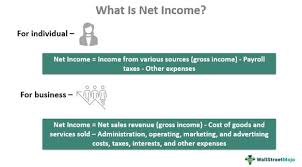 net income meaning exles sources