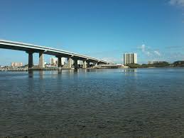 Dunlawton Bridge Looking At Beachside Florida Beaches