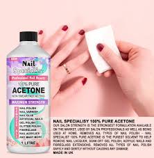 100 pure acetone dissolve nail glue