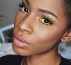 yellow eyeshadow makeup tutorial